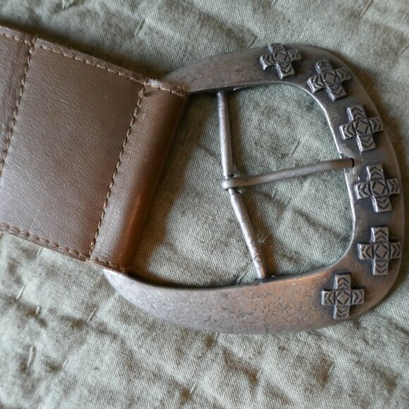 Double D Ranch Leather Belt - Picture 2 of 4